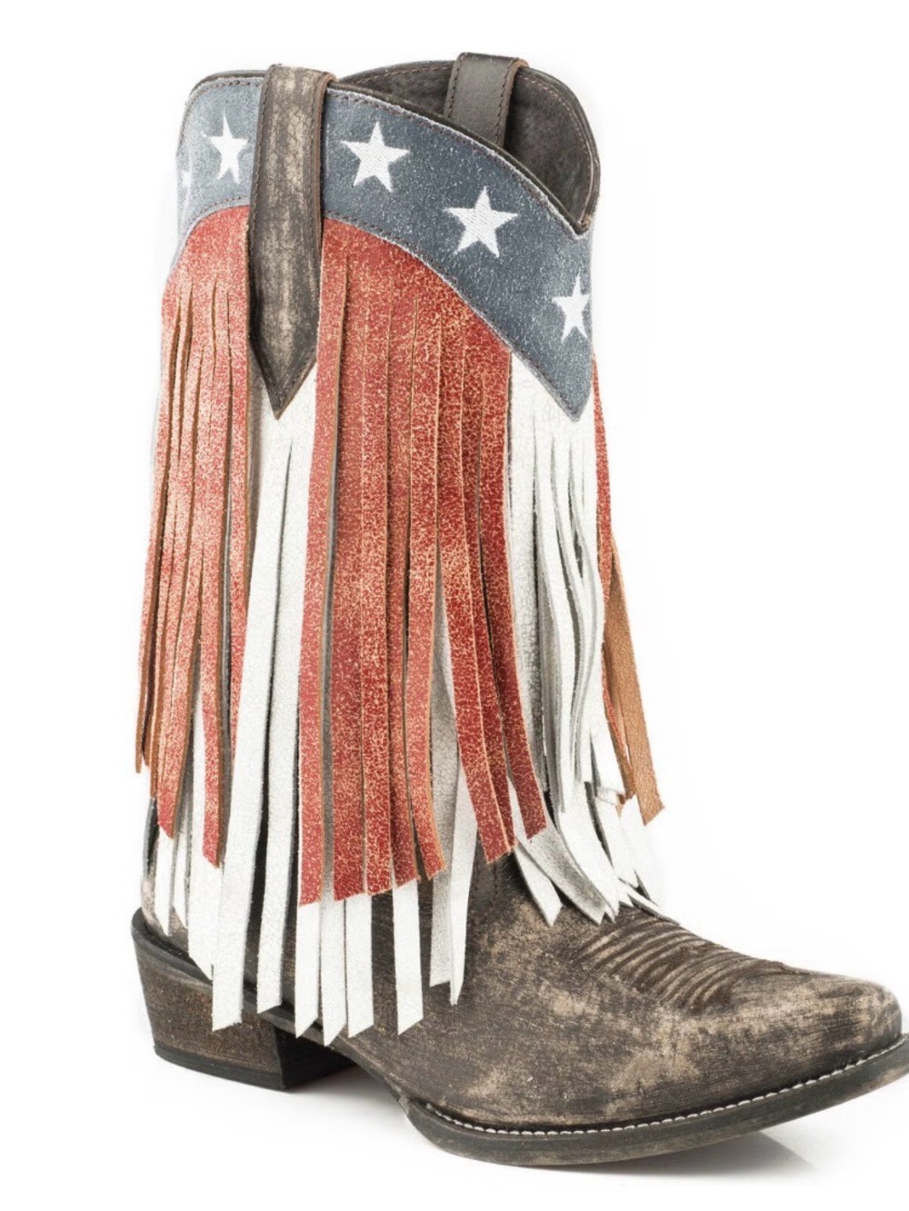 ROPER Women's American Beauty Fringe Western Boot Size 10 NWT